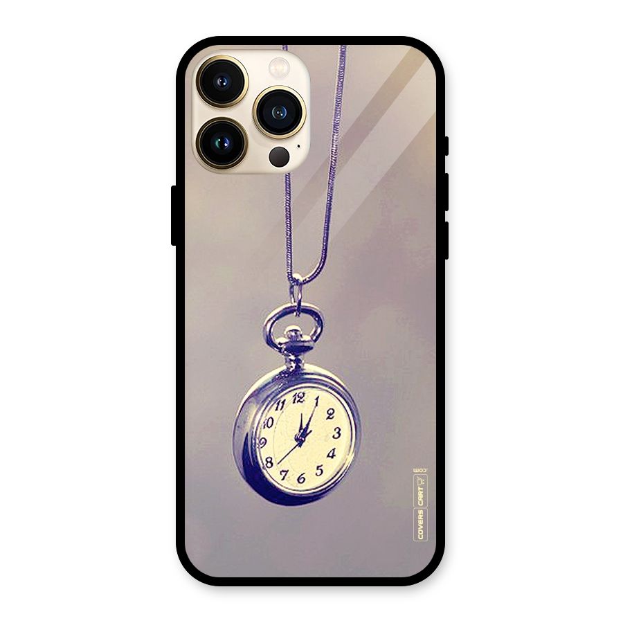 Clock Locket Glass Back Case for iPhone 13 Pro Max