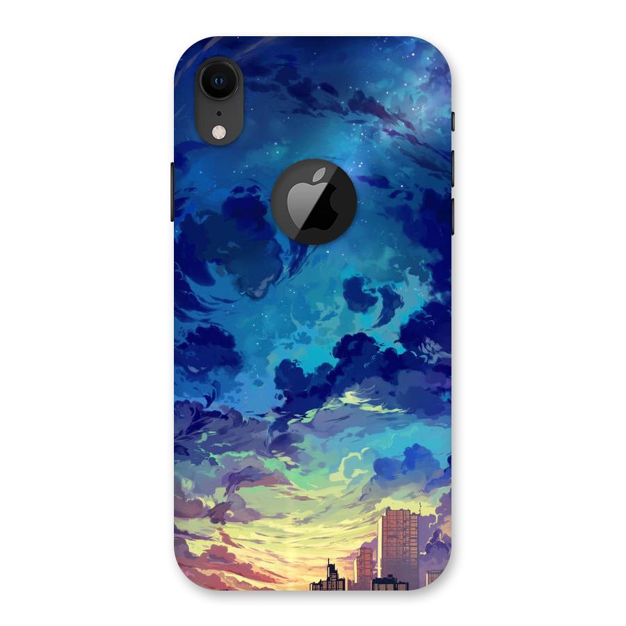 Cloud Art Back Case for iPhone XR Logo Cut