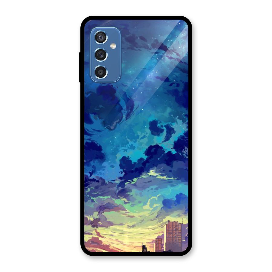 Cloud Art Glass Back Case for Galaxy M52 5G