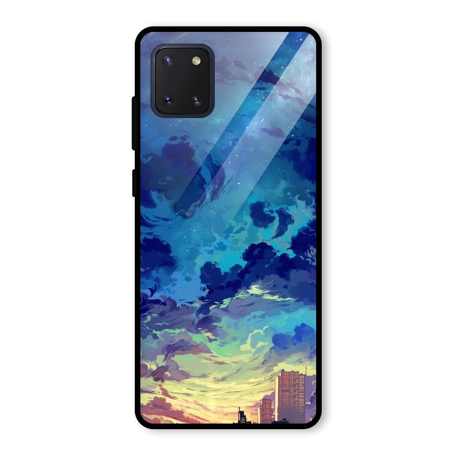 Cloud Art Glass Back Case for Galaxy Note 10 Lite