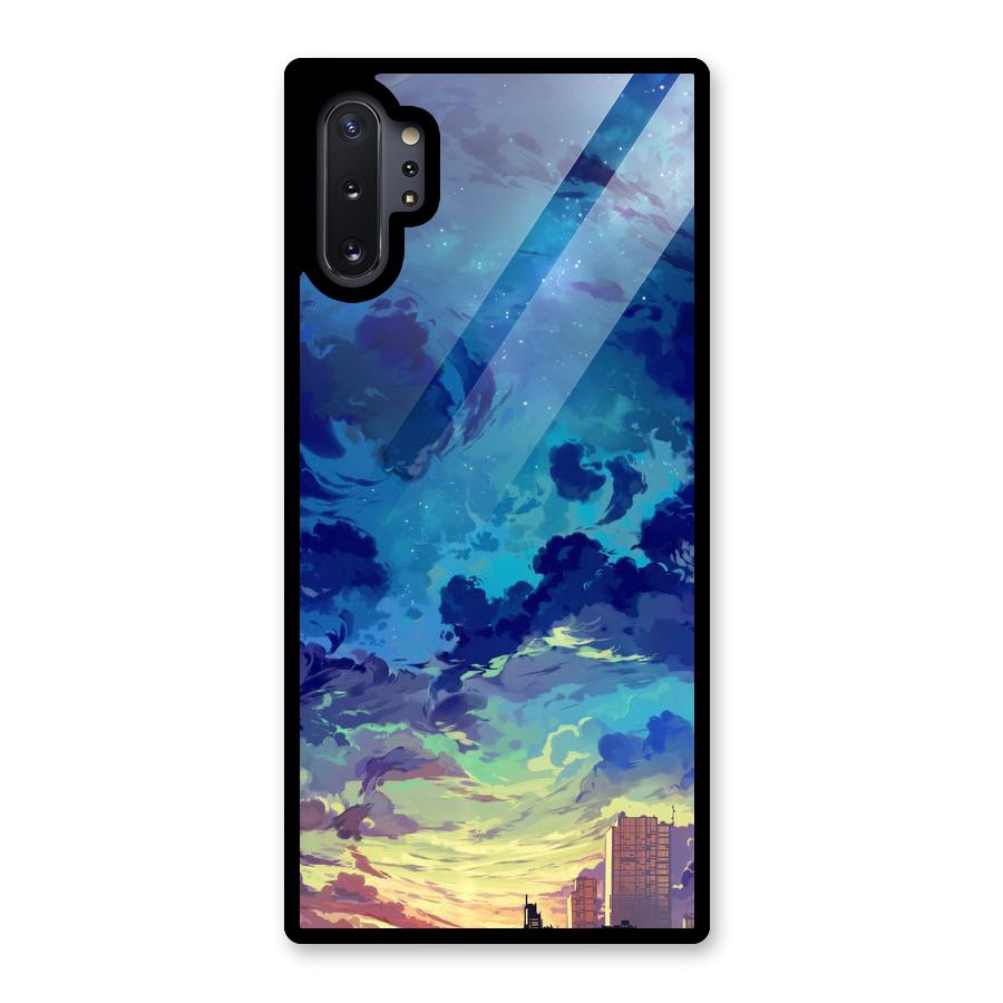 Cloud Art Glass Back Case for Galaxy Note 10 Plus