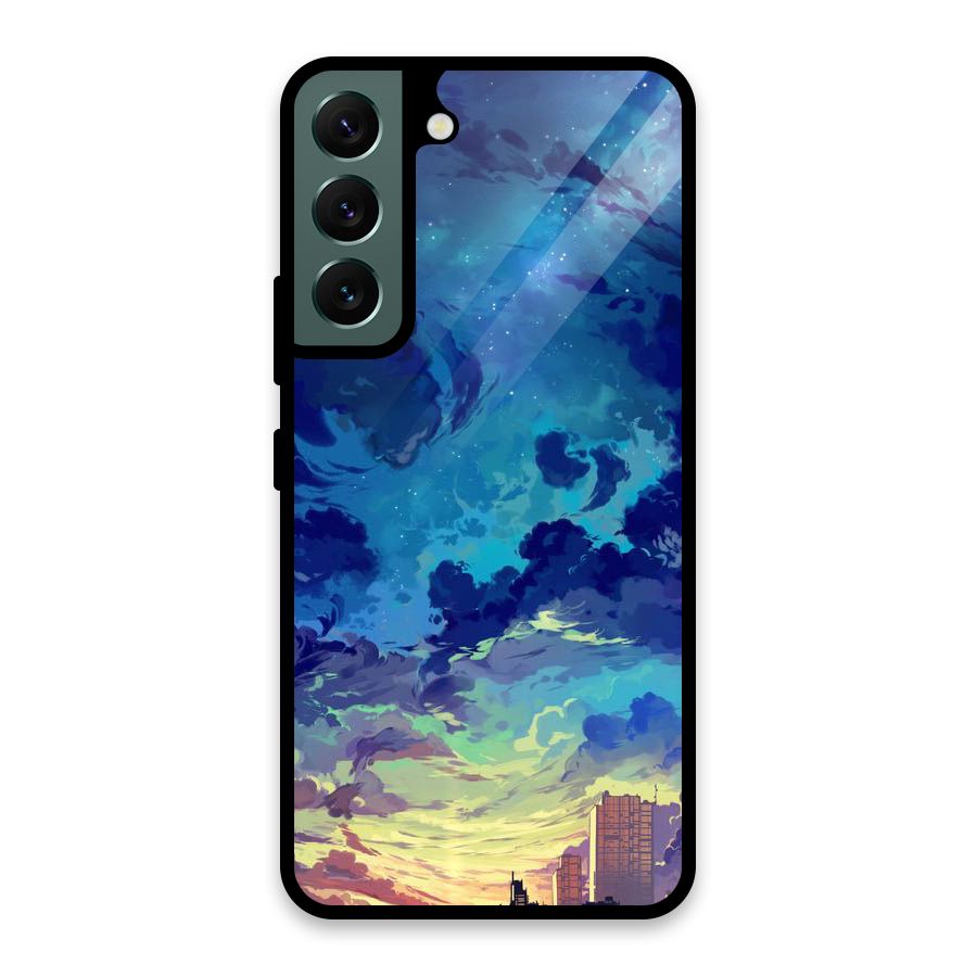 Cloud Art Glass Back Case for Galaxy S22 5G