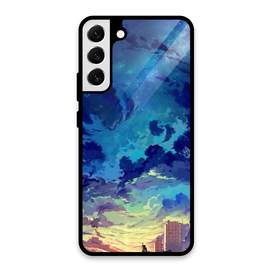 Cloud Art Glass Back Case for Galaxy S22 Plus 5G