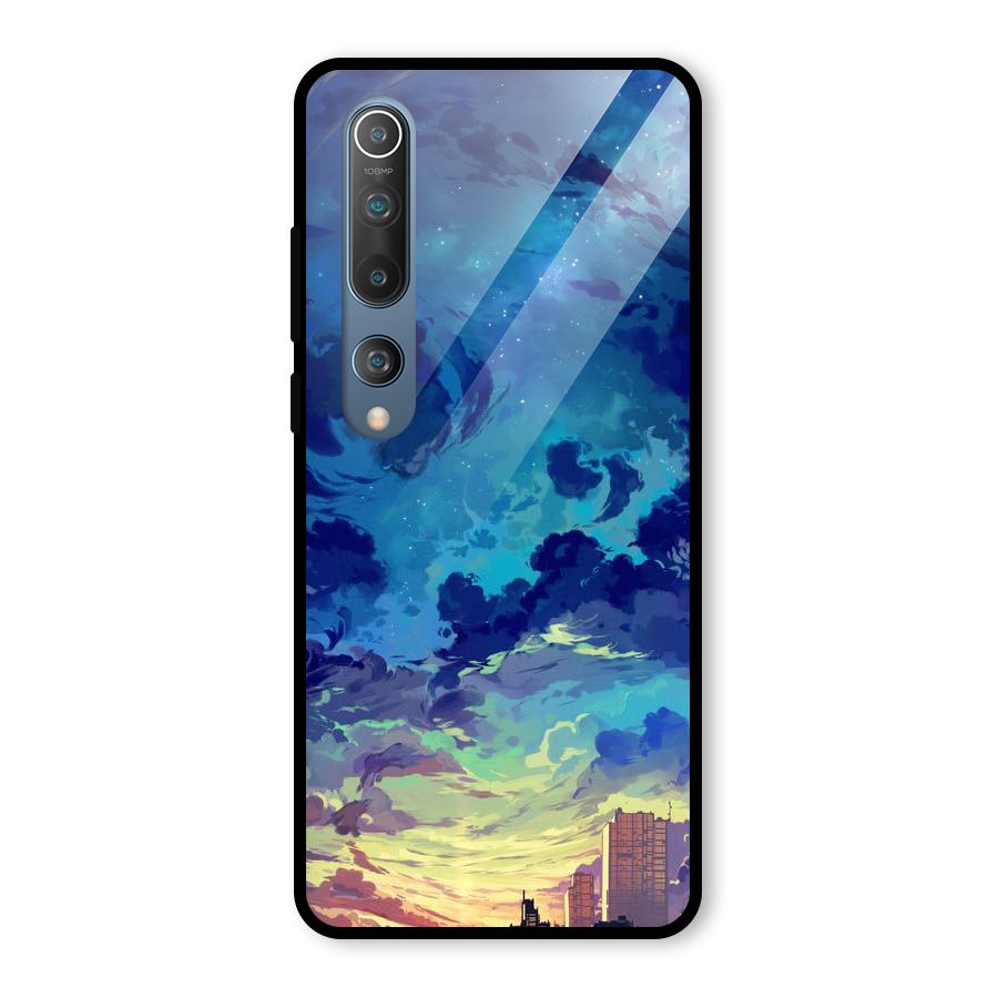 Cloud Art Glass Back Case for Mi 10