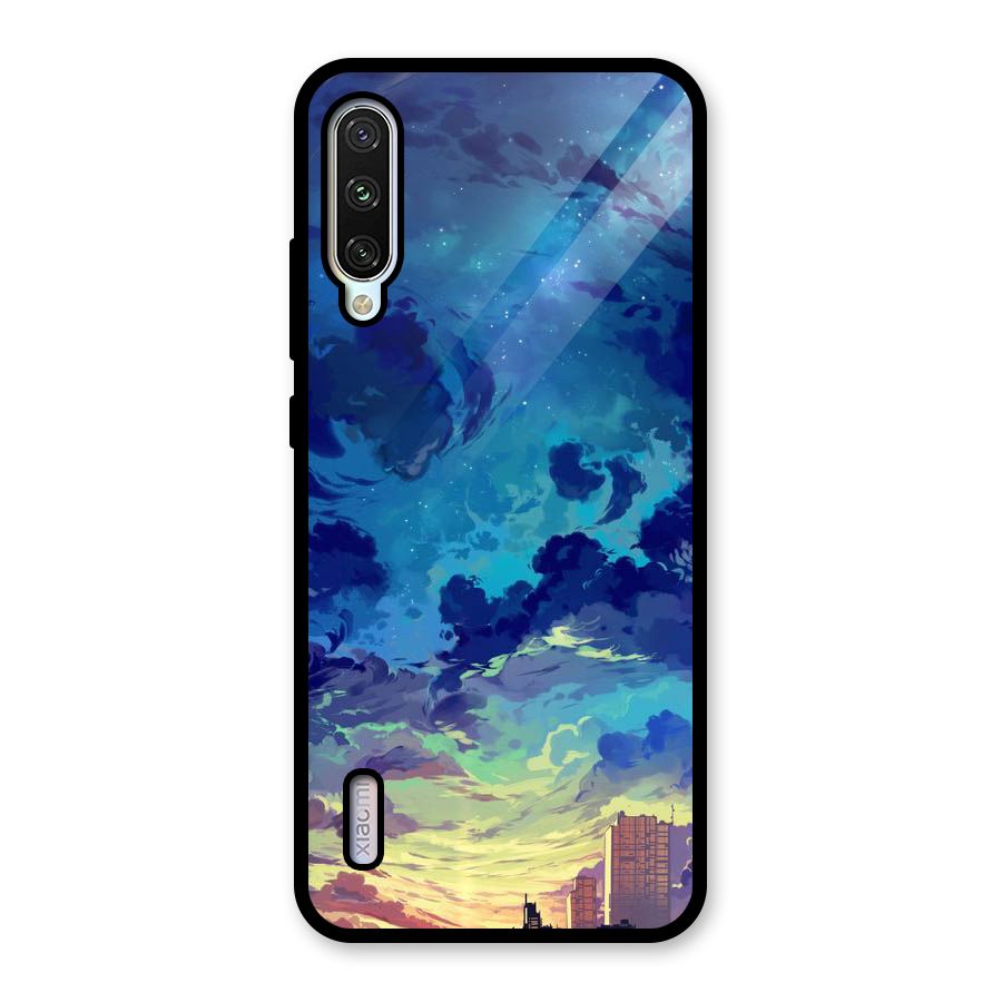 Cloud Art Glass Back Case for Mi A3