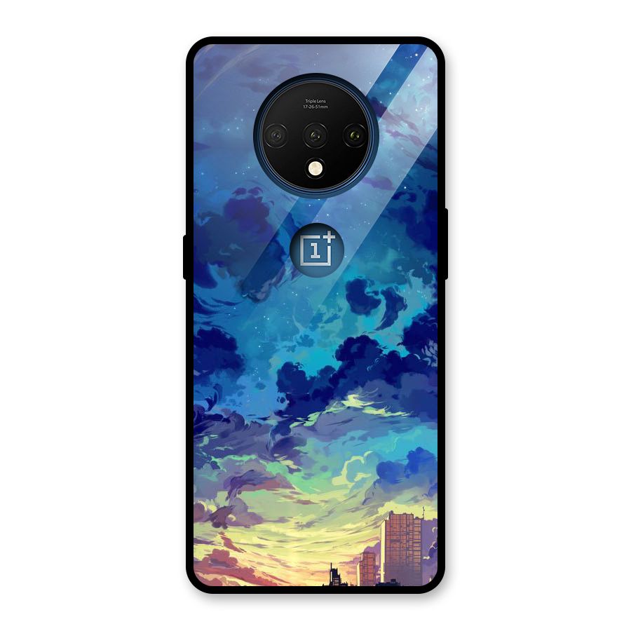 Cloud Art Glass Back Case for OnePlus 7T