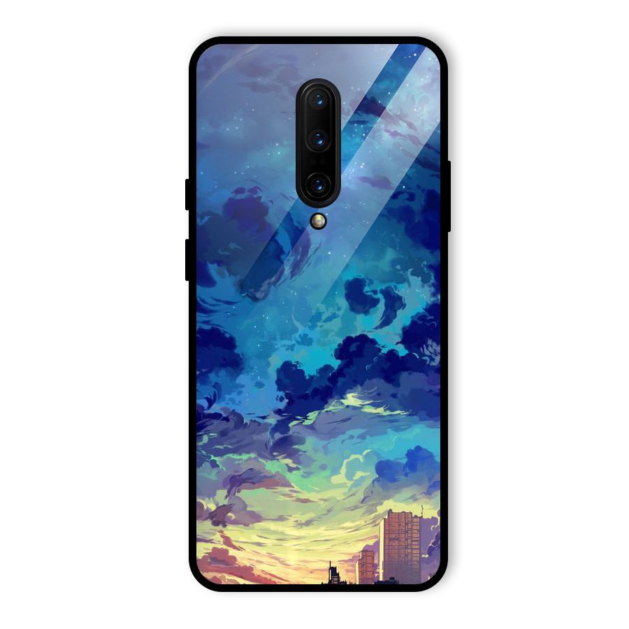 Cloud Art Glass Back Case for OnePlus 7 Pro