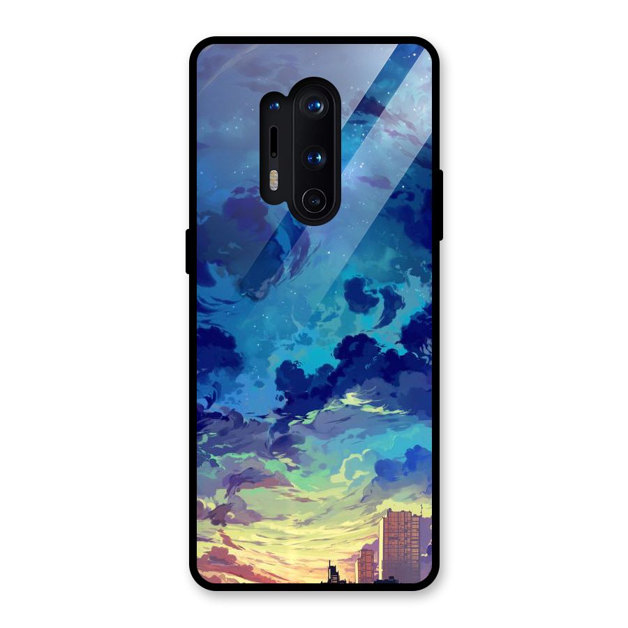 Cloud Art Glass Back Case for OnePlus 8 Pro