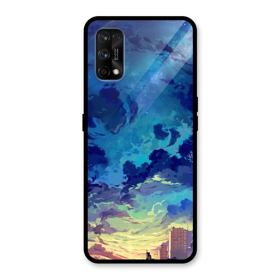 Cloud Art Glass Back Case for Realme 7 Pro