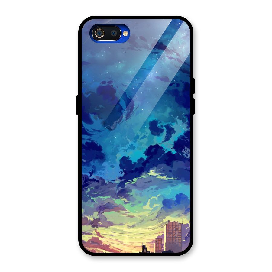 Cloud Art Glass Back Case for Realme C2