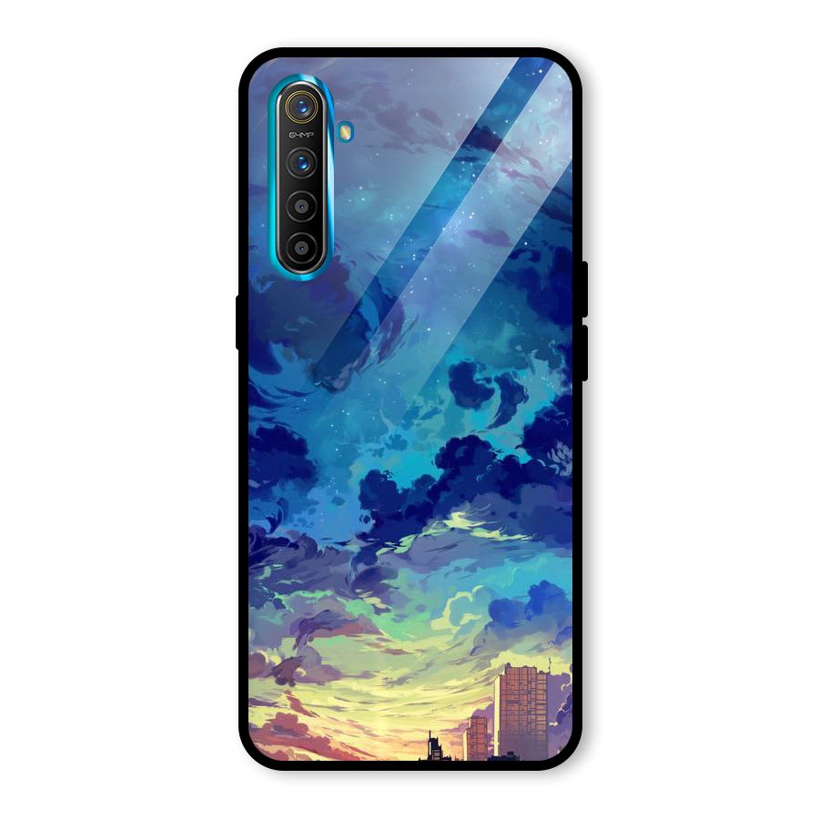Cloud Art Glass Back Case for Realme X2
