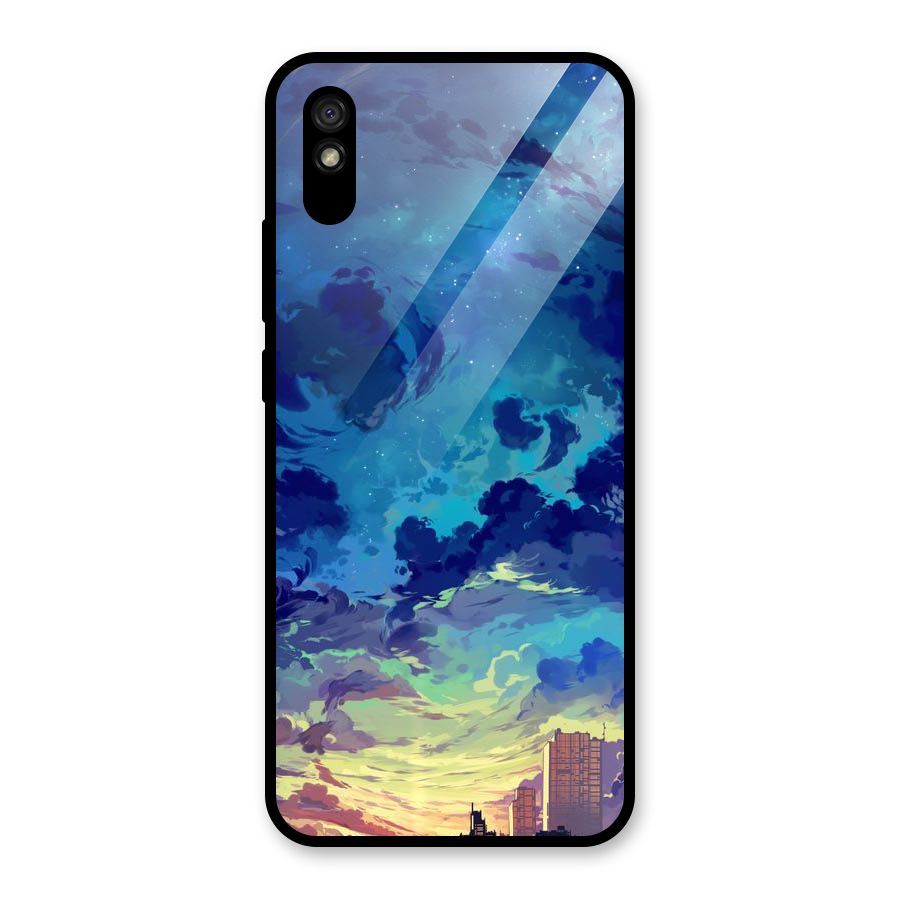 Cloud Art Glass Back Case for Redmi 9A