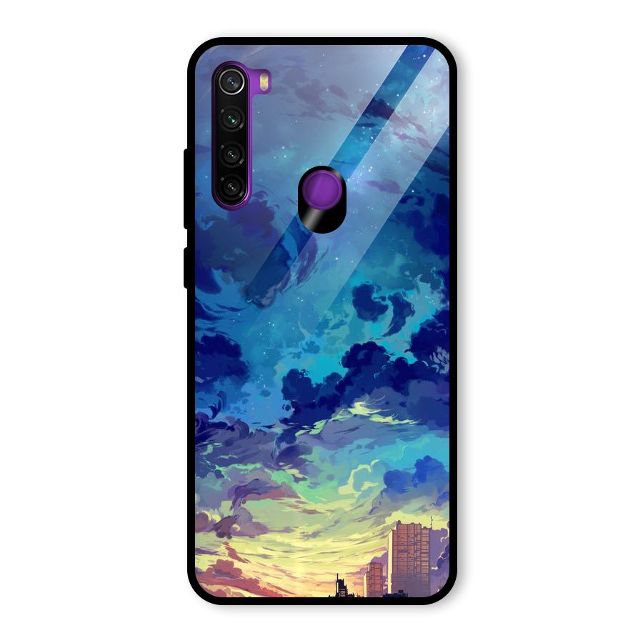 Cloud Art Glass Back Case for Redmi Note 8