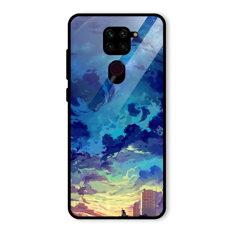 Cloud Art Glass Back Case for Redmi Note 9