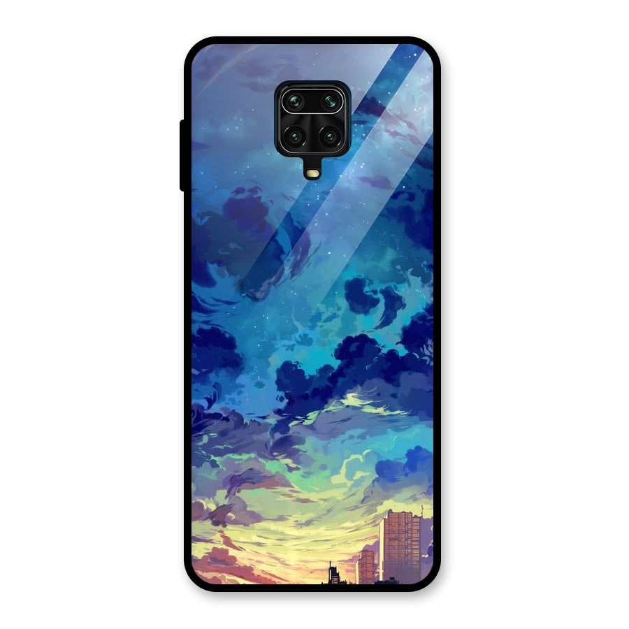 Cloud Art Glass Back Case for Redmi Note 9 Pro