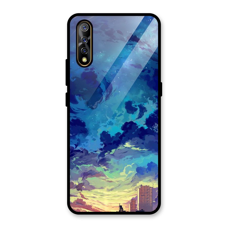 Cloud Art Glass Back Case for Vivo S1