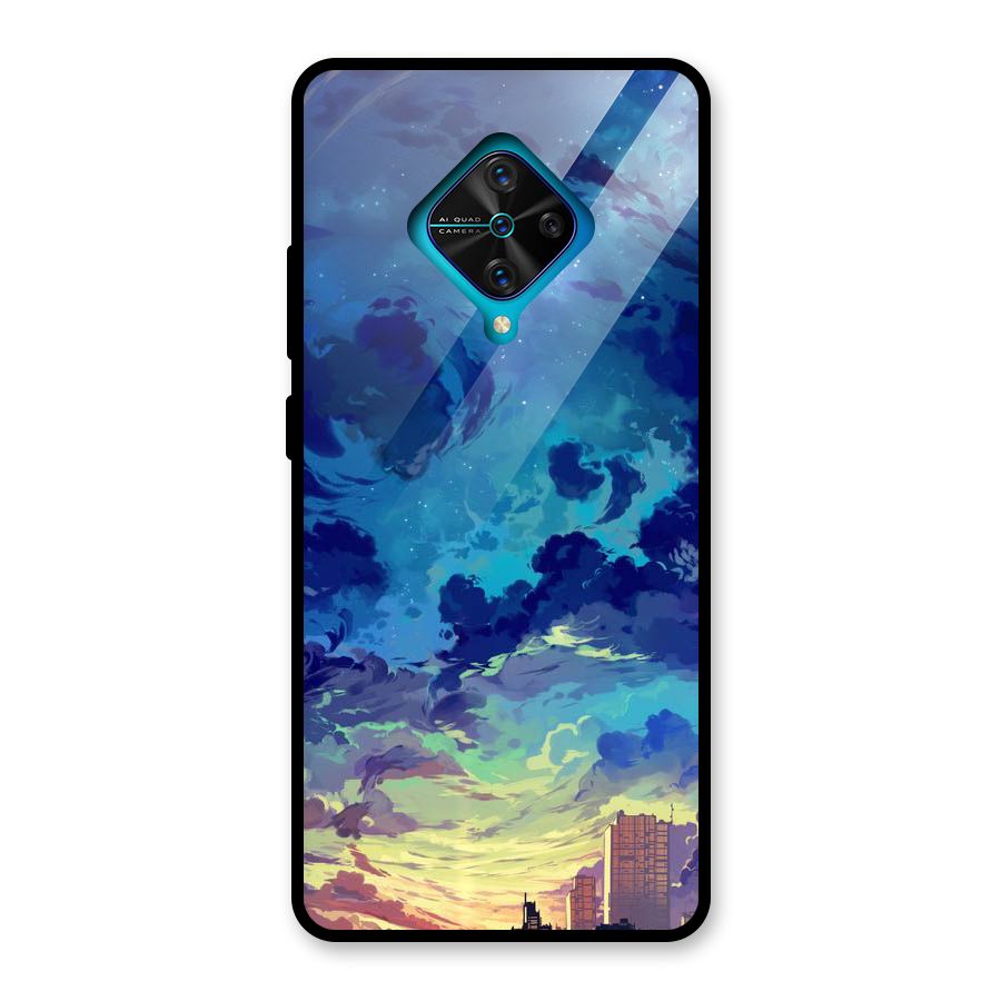 Cloud Art Glass Back Case for Vivo S1 Pro