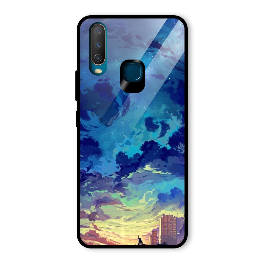 Cloud Art Glass Back Case for Vivo U10