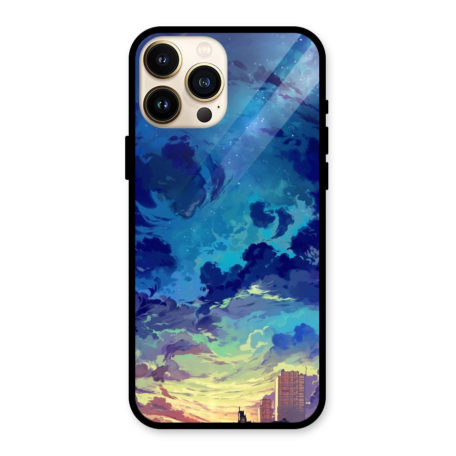 Cloud Art Glass Back Case for iPhone 13 Pro Max