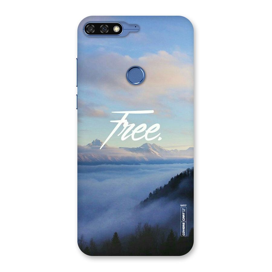 Cloudy Free Back Case for Honor 7C