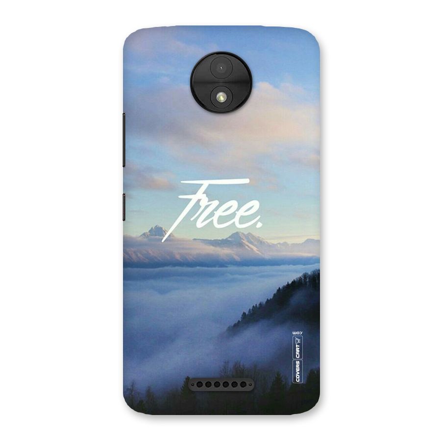 Cloudy Free Back Case for Moto C