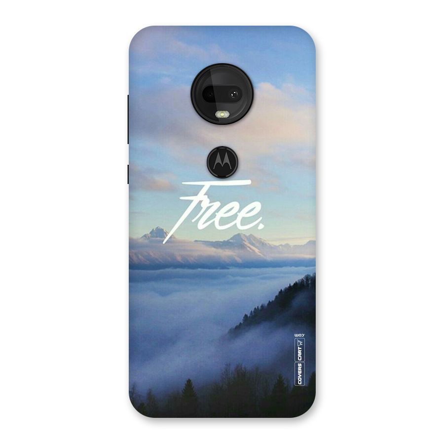 Cloudy Free Back Case for Moto G7