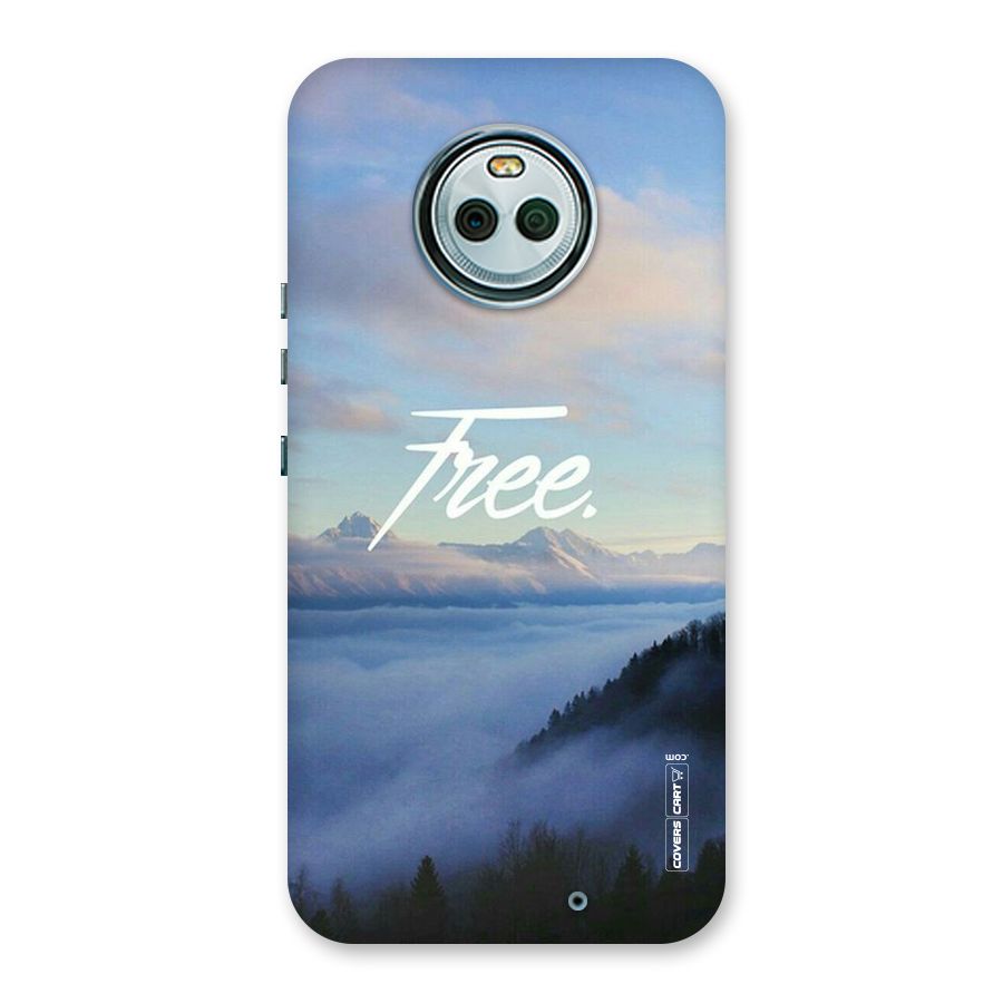 Cloudy Free Back Case for Moto X4