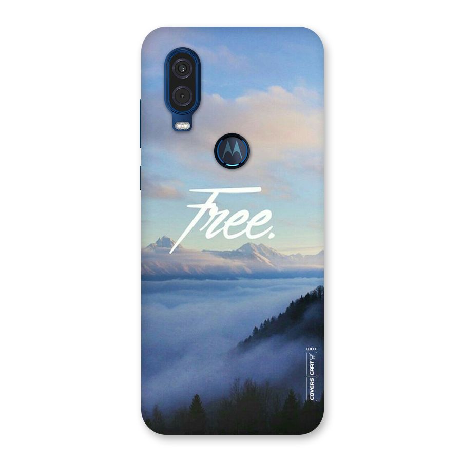 Cloudy Free Back Case for Motorola One Vision