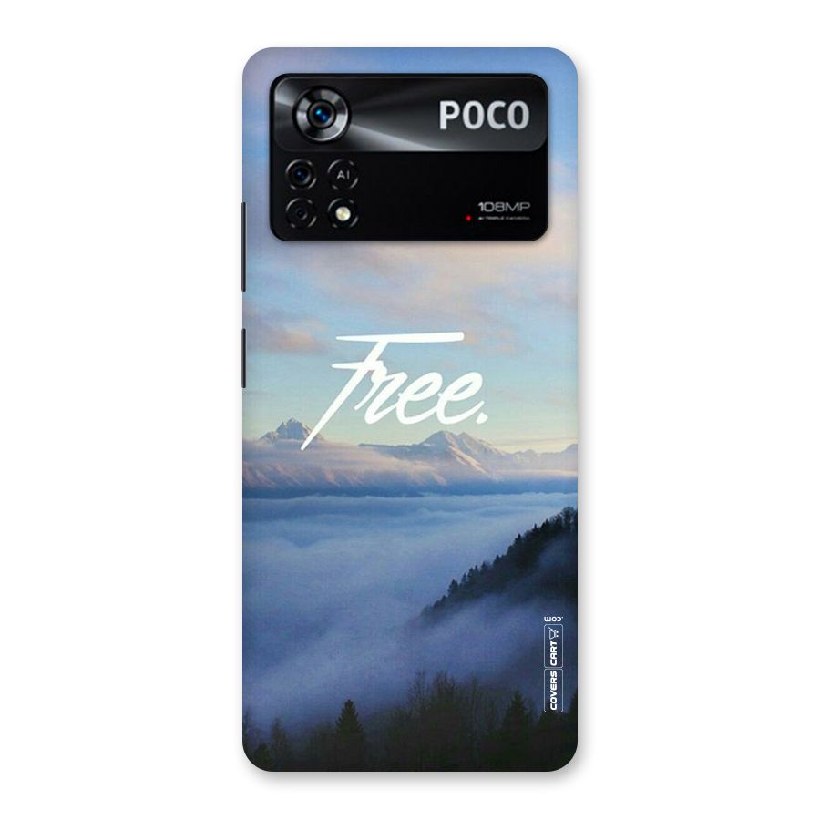 Cloudy Free Back Case for Poco X4 Pro 5G