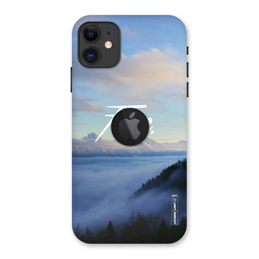 Cloudy Free Back Case for iPhone 11 Logo Cut