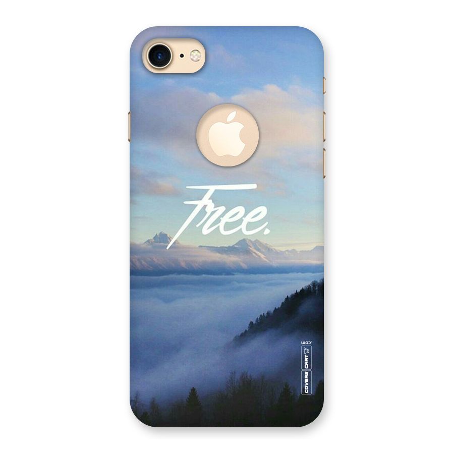 Cloudy Free Back Case for iPhone 7 Logo Cut