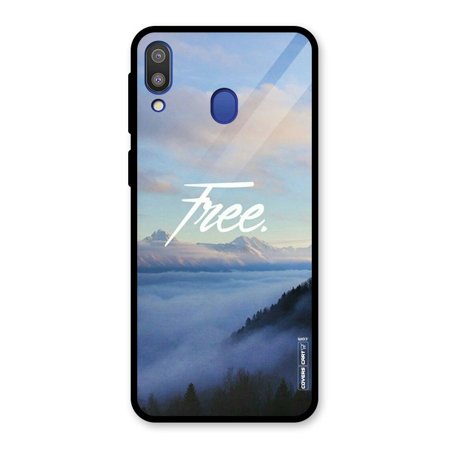 Cloudy Free Glass Back Case for Galaxy M20