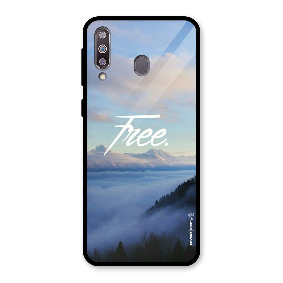 Cloudy Free Glass Back Case for Galaxy M30