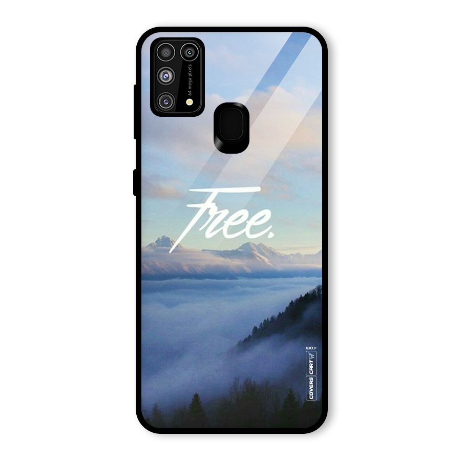 Cloudy Free Glass Back Case for Galaxy M31