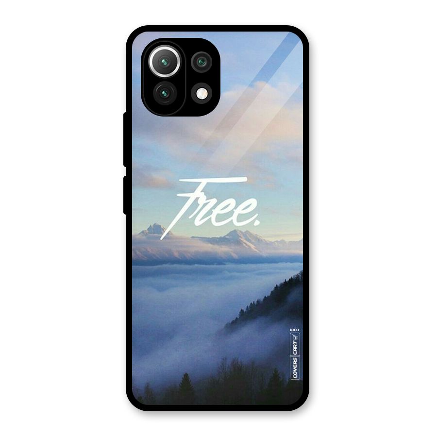 Cloudy Free Glass Back Case for Mi 11 Lite