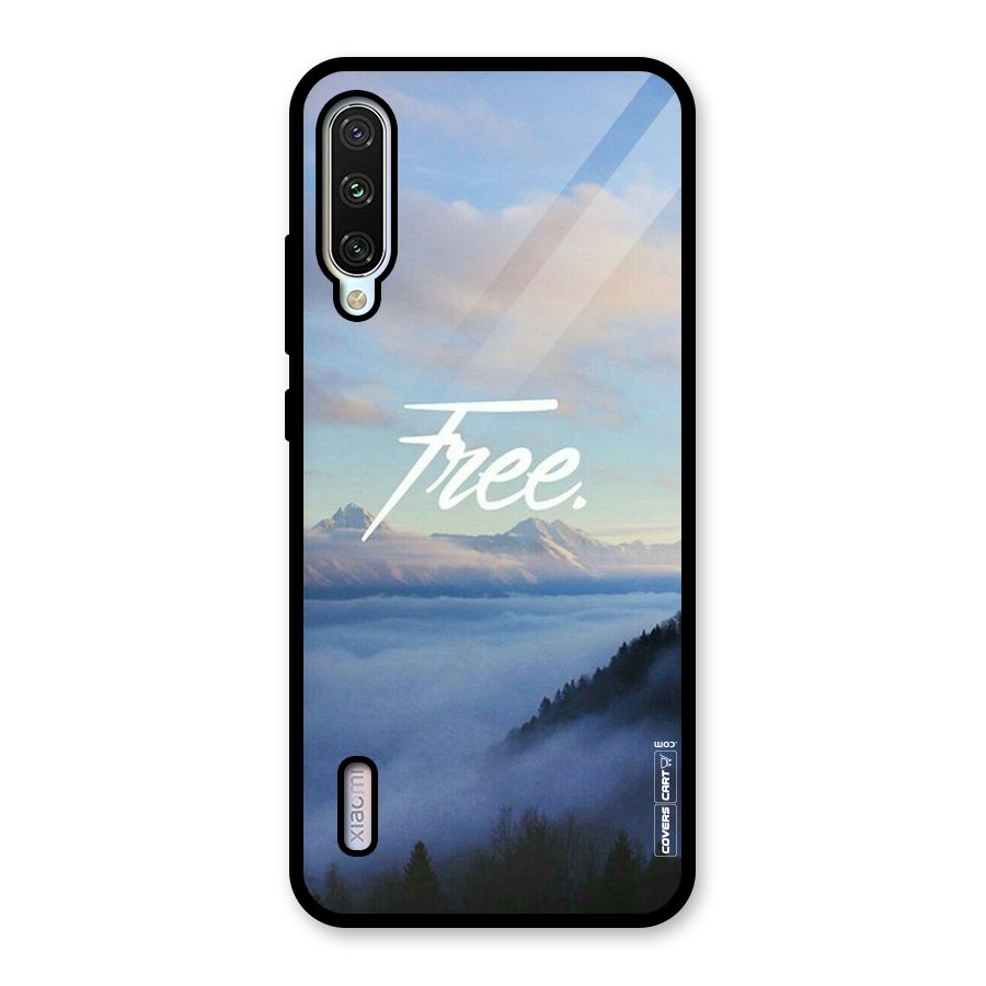 Cloudy Free Glass Back Case for Mi A3