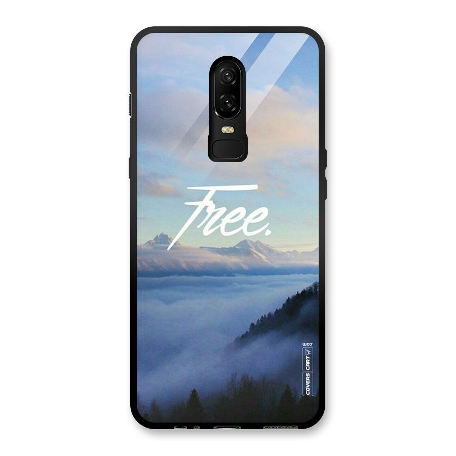 Cloudy Free Glass Back Case for OnePlus 6