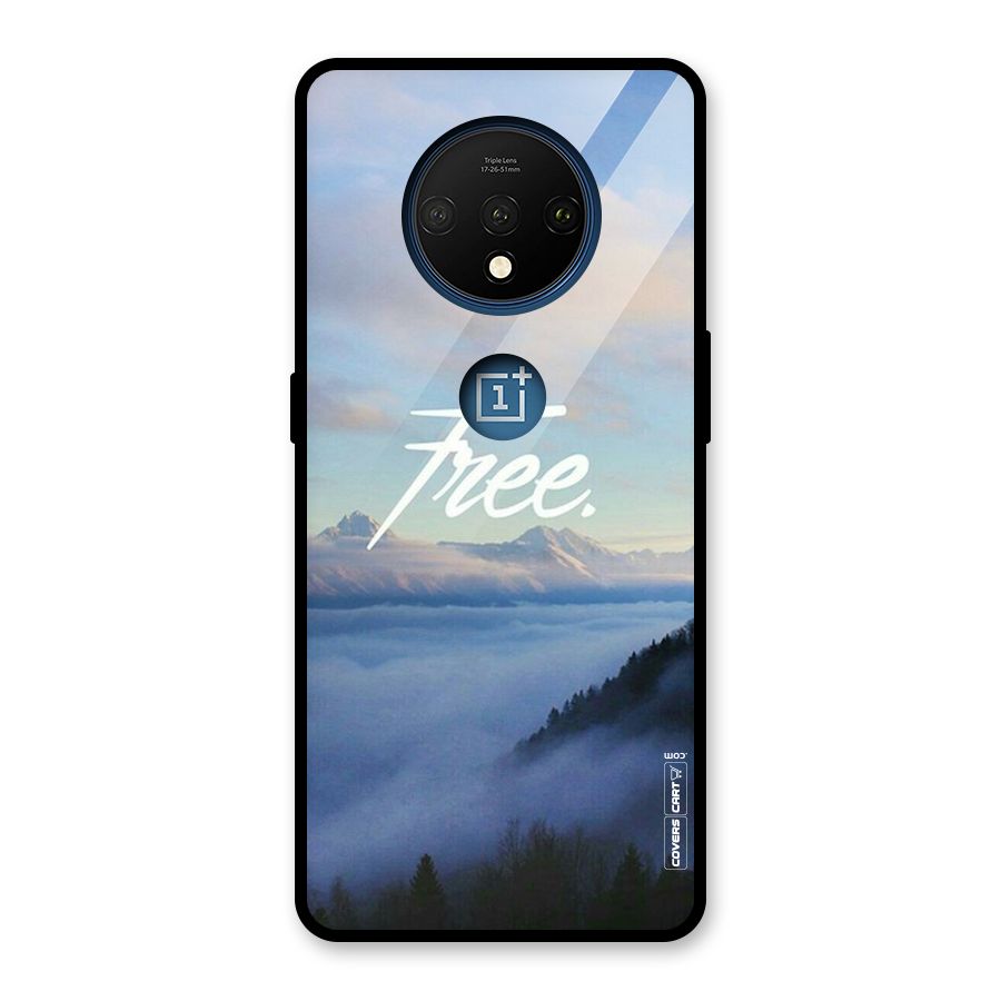 Cloudy Free Glass Back Case for OnePlus 7T