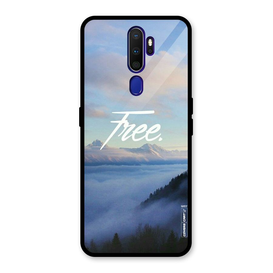 Cloudy Free Glass Back Case for Oppo A9 (2020)