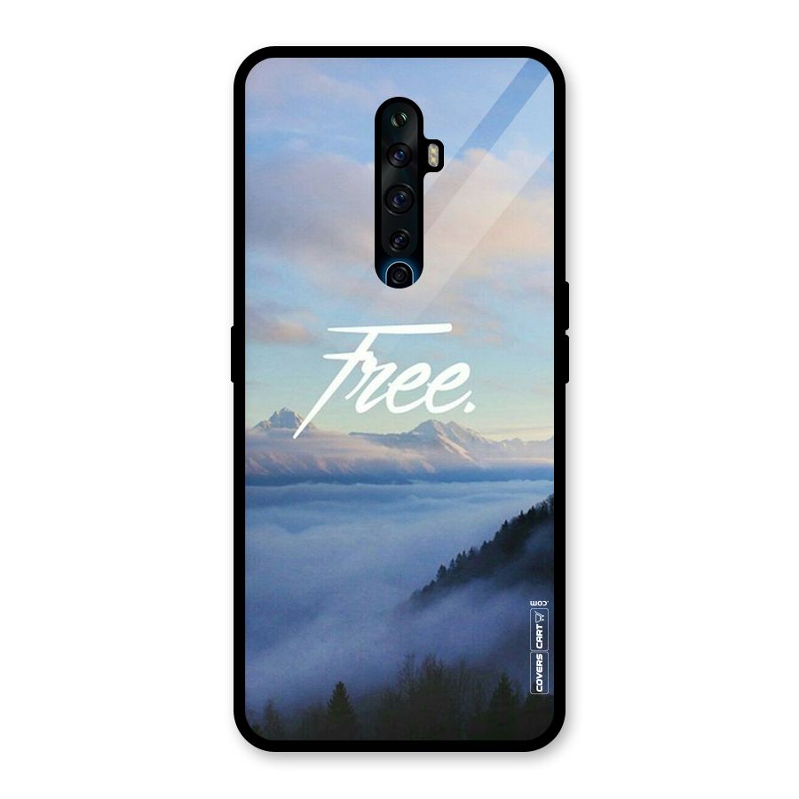 Cloudy Free Glass Back Case for Oppo Reno2 F