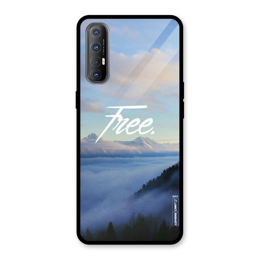 Cloudy Free Glass Back Case for Oppo Reno3 Pro