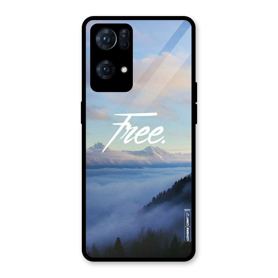 Cloudy Free Glass Back Case for Oppo Reno7 Pro 5G