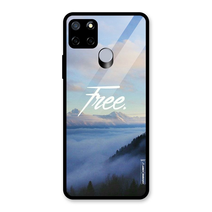 Cloudy Free Glass Back Case for Realme C12