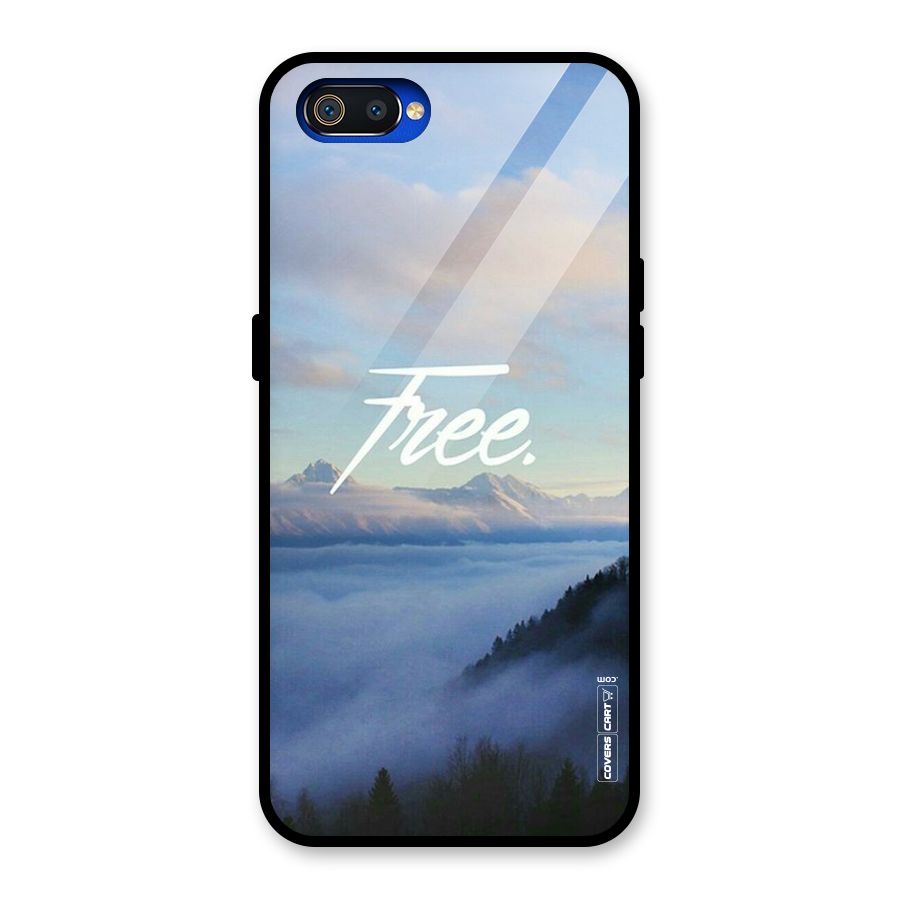 Cloudy Free Glass Back Case for Realme C2