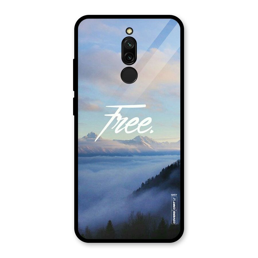 Cloudy Free Glass Back Case for Redmi 8