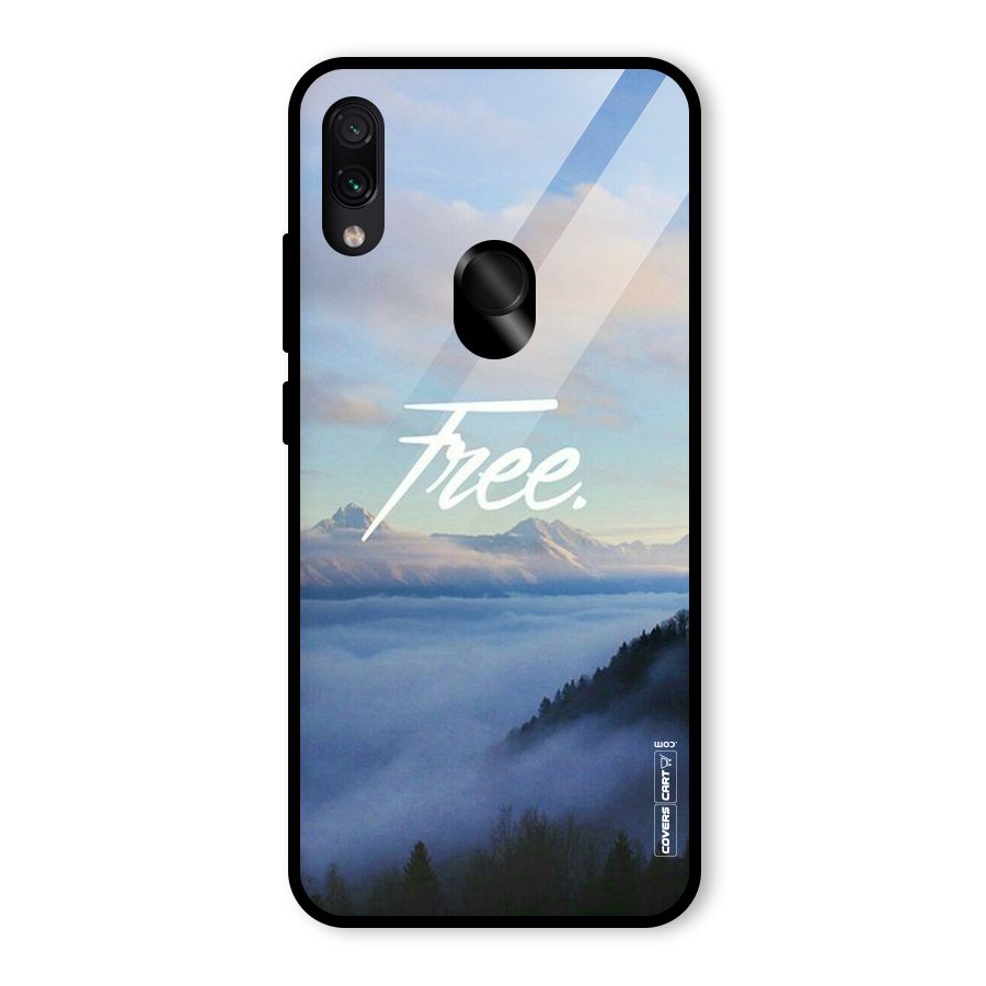 Cloudy Free Glass Back Case for Redmi Note 7 Pro