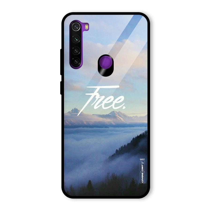 Cloudy Free Glass Back Case for Redmi Note 8