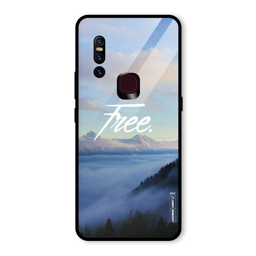 Cloudy Free Glass Back Case for Vivo V15