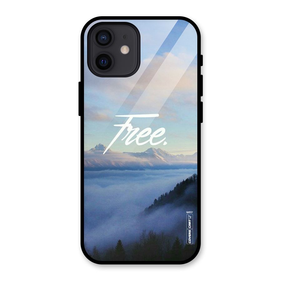 Cloudy Free Glass Back Case for iPhone 12