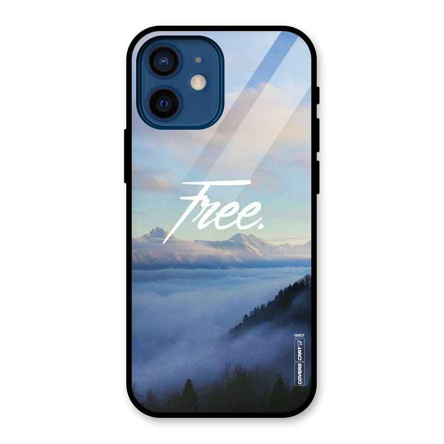 Cloudy Free Glass Back Case for iPhone 12 Mini